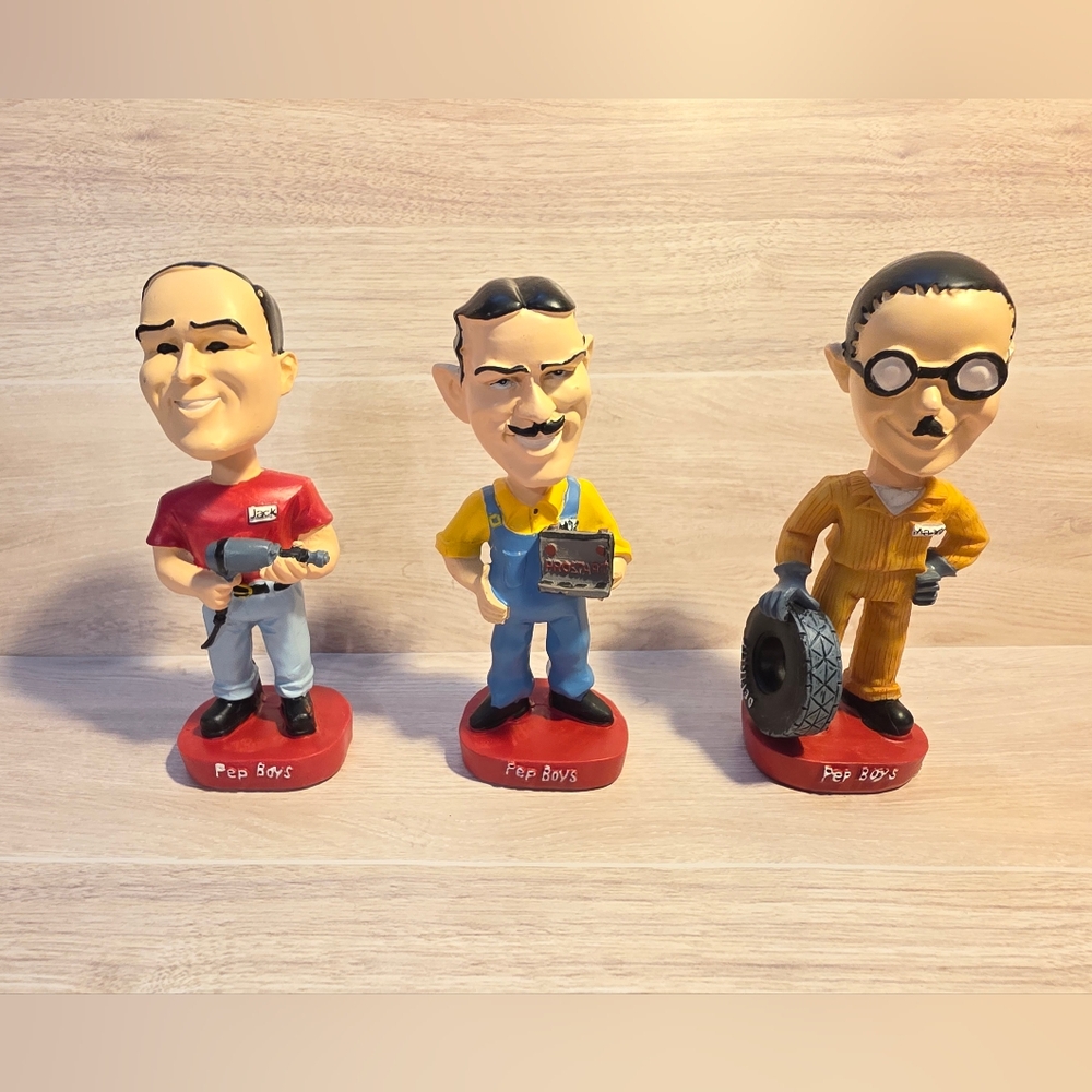 Collectible Figurine Set - Red, Yellow, Blue